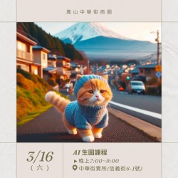 ▍中華街賣所課程:AI 生圖魔法課  ▍ ▍中華街賣所課程:AI 生圖魔法課  ▍